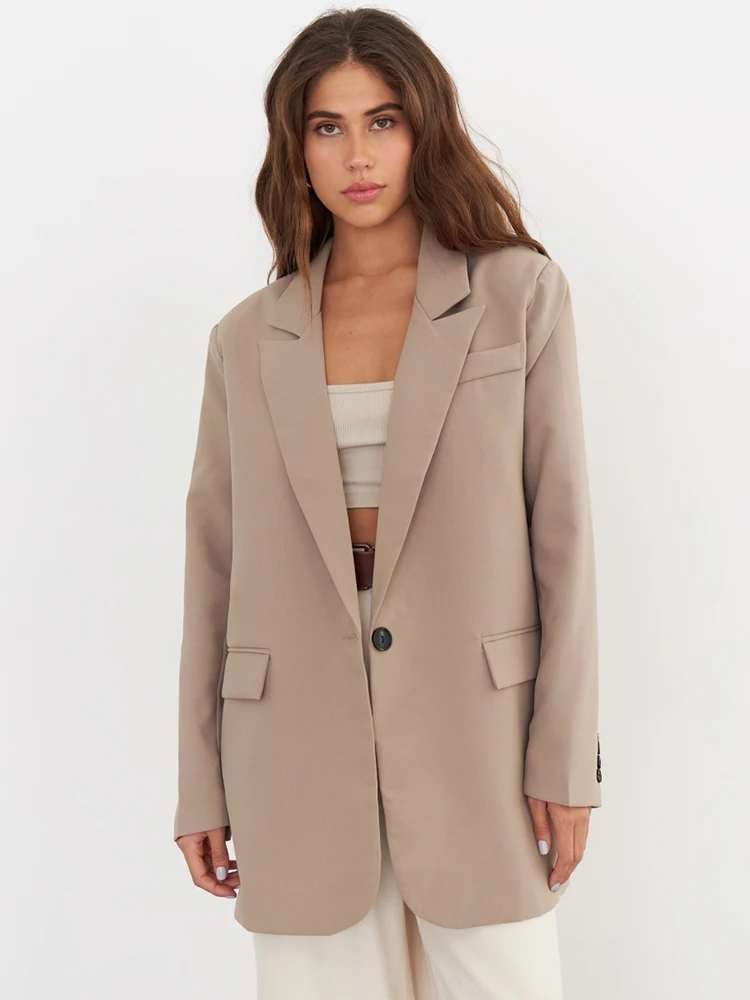 WXIBEI Chic Women Blazer Single Breasted Suit Jackets New Autumn Winter 2022 Loose Female Casual Full Sleeve Wild Outwear FC032
WXIBEI Chic Women Blazer Single Breasted Suit Jackets New Autumn Winter 2022 Loose Female Casual Full Sleeve Wild Outwear FC032