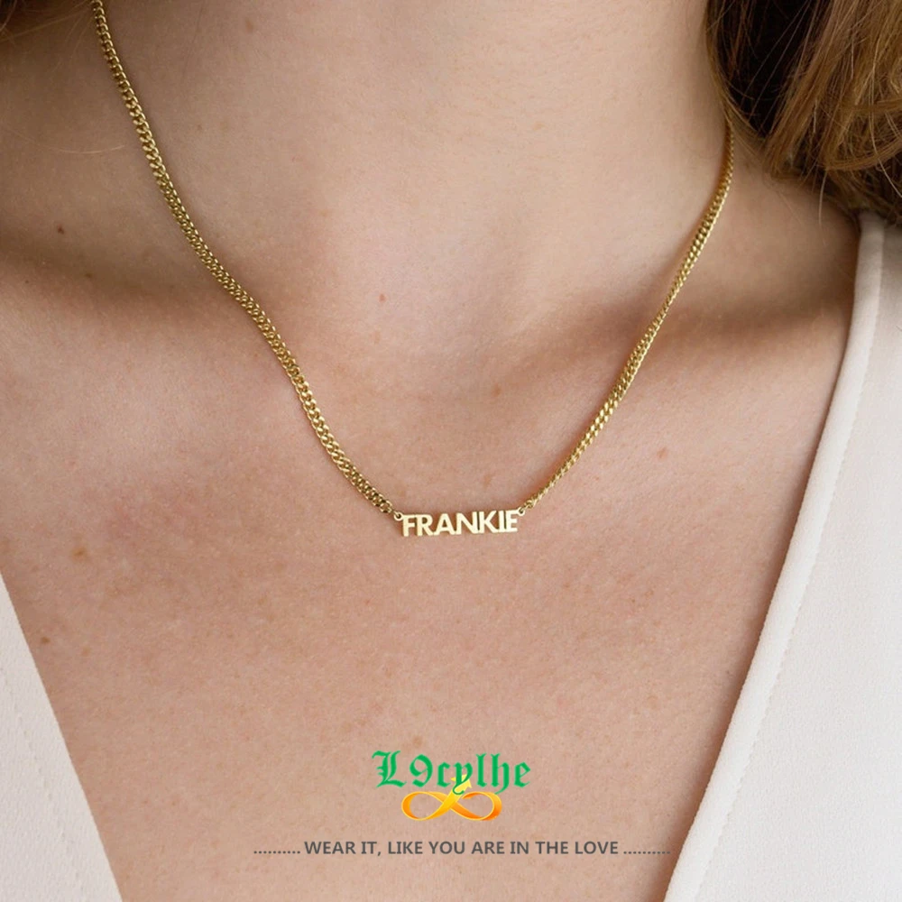 Personalized Name Necklace For Men Custom Name Necklace with Bold Curb Chain Gold Colar Feminino Friendship Gift
Personalized Name Necklace For Men Custom Name Necklace with Bold Curb Chain Gold Colar Feminino Friendship Gift
