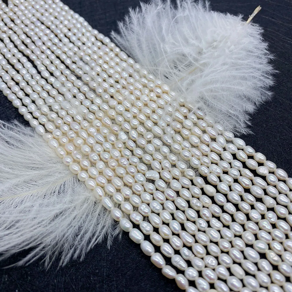 Natural Freshwater Pearls Rice High Quality Beads for Making Elegant Jewelry DIY Necklace Earrings Bracelet Boutique Accessories
Natural Freshwater Pearls Rice High Quality Beads for Making Elegant Jewelry DIY Necklace Earrings Bracelet Boutique Accessories