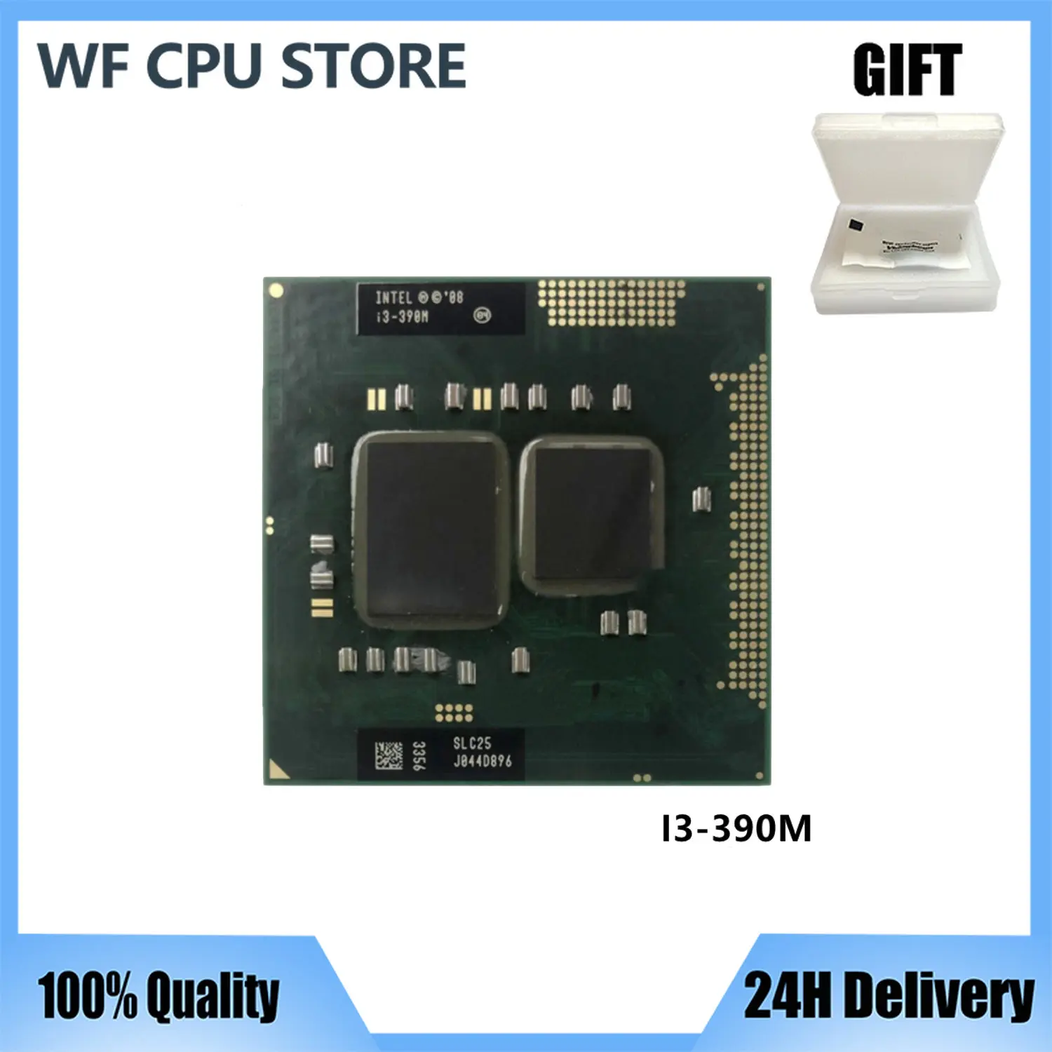 Процессор Intel Core i3-390M i3 390M двухъядерный процессор для ноутбука PGA988 CPU
Процессор Intel Core i3-390M i3 390M двухъядерный процессор для ноутбука PGA988 CPU