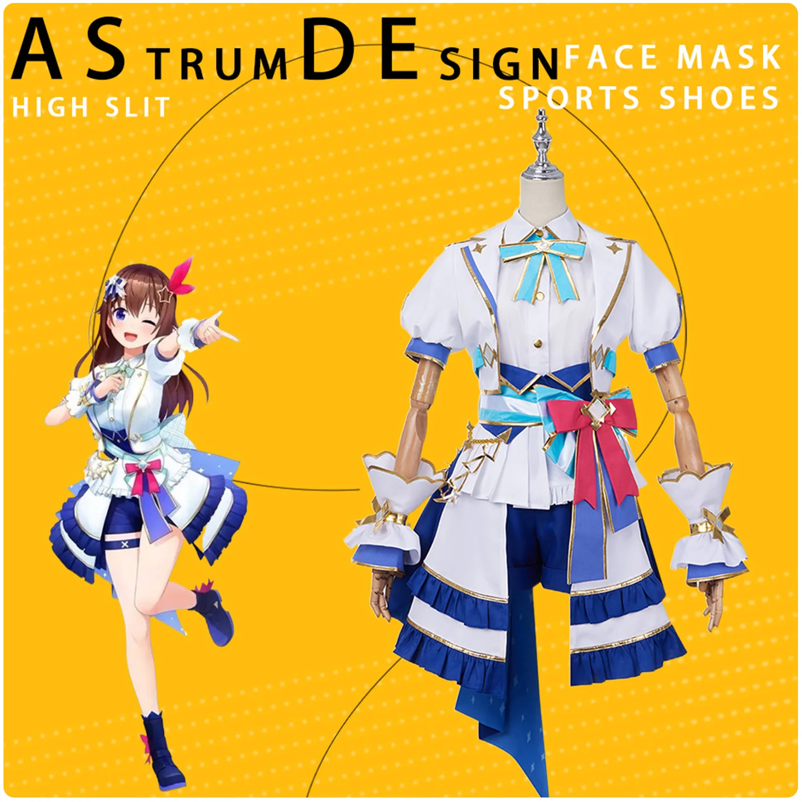 Anime Vtuber Hololive Cosplay Costume Dress Uniform Outfits Cute Suit Women Halloween Birthday Party Fancy Gift
Anime Vtuber Hololive Cosplay Costume Dress Uniform Outfits Cute Suit Women Halloween Birthday Party Fancy Gift