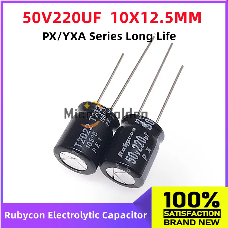 (10pcs) Rubycon Imported Electrolytic Capacitor 50V220UF 10X12.5MM Japanese Ruby PX/YXA Series Long Life Capacitance
(10pcs) Rubycon Imported Electrolytic Capacitor 50V220UF 10X12.5MM Japanese Ruby PX/YXA Series Long Life Capacitance