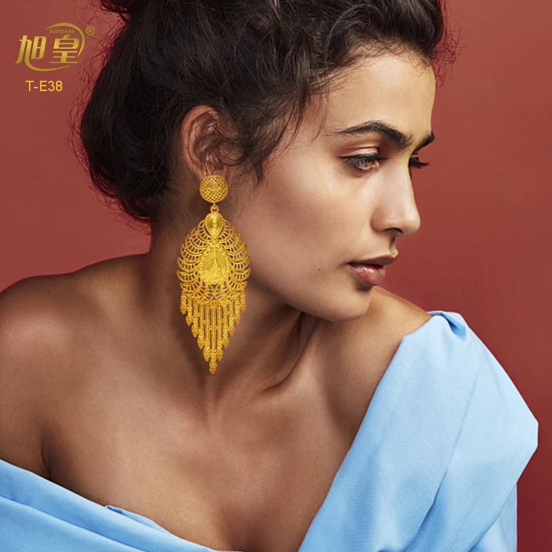 XUHUANG Ethiopia Gold Plated Big Earrings For Women Arabic Charm Earring Long Pendant Tassels Wedding Banquet Jewellery Gifts
XUHUANG Ethiopia Gold Plated Big Earrings For Women Arabic Charm Earring Long Pendant Tassels Wedding Banquet Jewellery Gifts