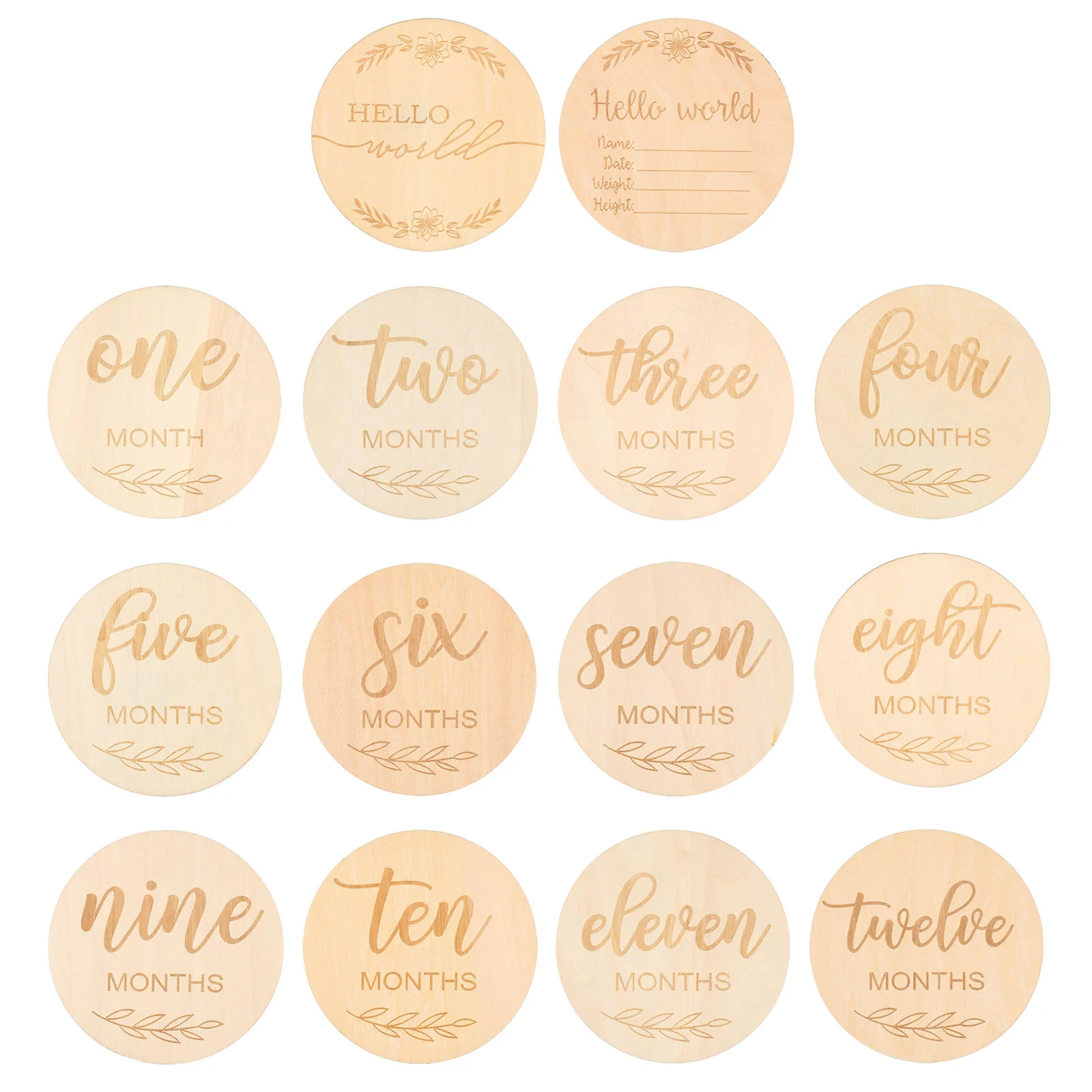 14 pcs Newborn Photo Cards First Year Growth Cards Monthly Baby Wooden Cards Monthly Milestone Cards
14 pcs Newborn Photo Cards First Year Growth Cards Monthly Baby Wooden Cards Monthly Milestone Cards