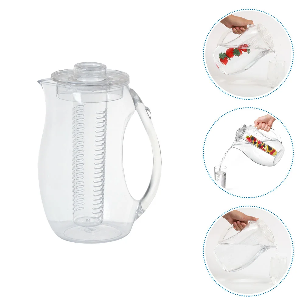 Water Pitcher Infuser Jug Kettle Transparent Carafe Beverage Cold Fruit Acrylic Infusion Pot Tea Handle Teapot Juice Lid
Water Pitcher Infuser Jug Kettle Transparent Carafe Beverage Cold Fruit Acrylic Infusion Pot Tea Handle Teapot Juice Lid