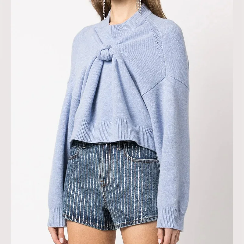 EVLOOKS 2022 Early Autumn Aw King Europe The United States Loose Casual Top Pleated Round Neck Super Long Sleeve Women's Sweater
EVLOOKS 2022 Early Autumn Aw King Europe The United States Loose Casual Top Pleated Round Neck Super Long Sleeve Women's Sweater