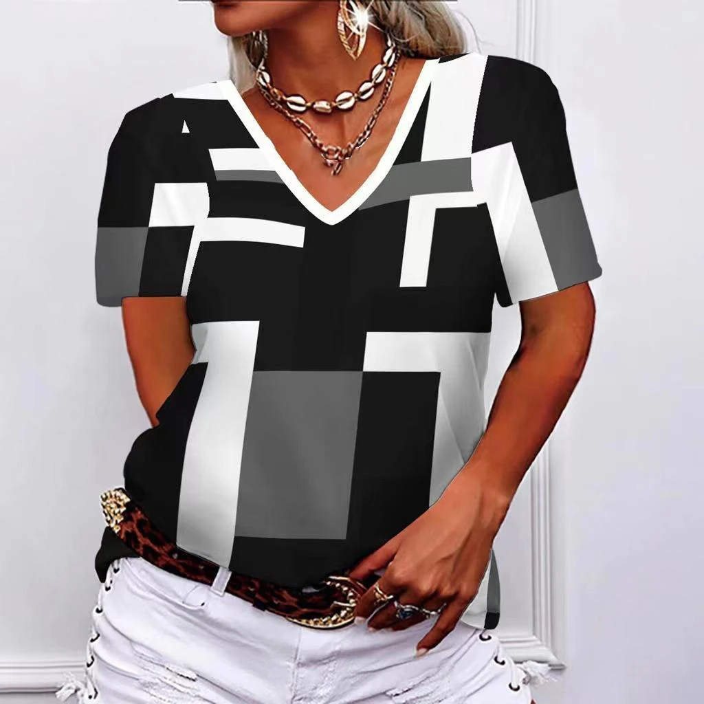 Women's T-shirt Summer Fashion Plaid 3d Print T Shirt for Female Tops Short Sleeve Plus Size Loose Clothing Harajuku Tees 5xl
Women's T-shirt Summer Fashion Plaid 3d Print T Shirt for Female Tops Short Sleeve Plus Size Loose Clothing Harajuku Tees 5xl