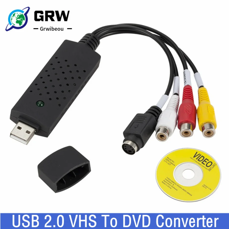 USB 2.0 конвертер VHS в DVD конвертирует Аналоговое видео в цифровой формат аудио видео DVD VHS карта записи качественный адаптер для ПК
USB 2.0 конвертер VHS в DVD конвертирует Аналоговое видео в цифровой формат аудио видео DVD VHS карта записи качественный адаптер для ПК