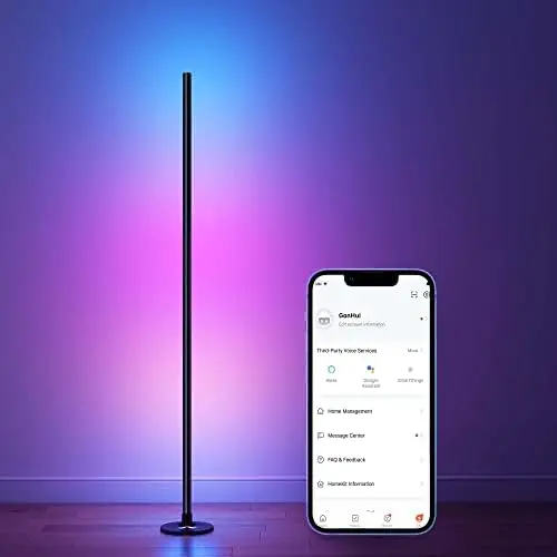 Corner Floor Lamp, LED Smart Floor Lamp Compatible with Alexa, Color Changing Ambience Light with Music Sync, Modern Corner Lit
Corner Floor Lamp, LED Smart Floor Lamp Compatible with Alexa, Color Changing Ambience Light with Music Sync, Modern Corner Lit