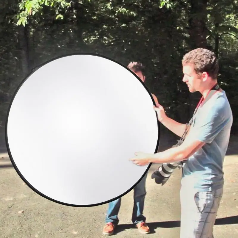 Studio Light Reflector Portable Foldable Diffuser With Bag Collapsible Circular Light Disc Multi-Coat Protection For Live
Studio Light Reflector Portable Foldable Diffuser With Bag Collapsible Circular Light Disc Multi-Coat Protection For Live