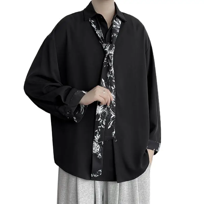 Spring and Autumn Korean fashion high street men's couple style Hong Kong wind loose shirt original sufeng ruffian drop shirt
Spring and Autumn Korean fashion high street men's couple style Hong Kong wind loose shirt original sufeng ruffian drop shirt