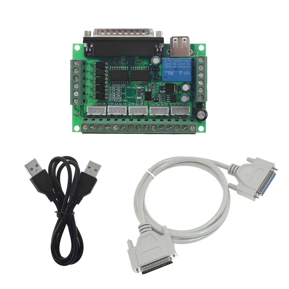 MACH3 Engraving machine 5 Axis CNC Breakout Board With Optical Coupler For 42/57 Stepper Motor driver TB6600 DM542 DM556 DM860H
MACH3 Engraving machine 5 Axis CNC Breakout Board With Optical Coupler For 42/57 Stepper Motor driver TB6600 DM542 DM556 DM860H