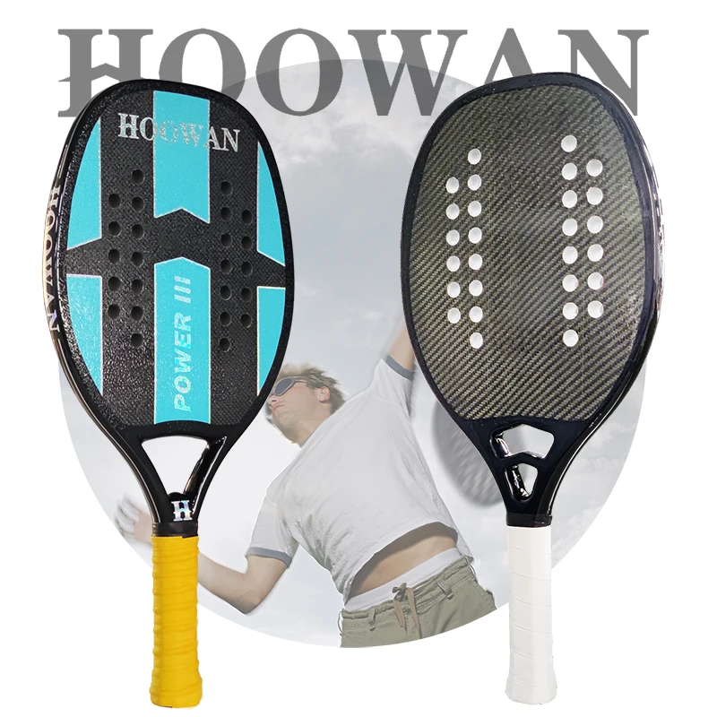 HOOWAN Beach Tennis Racket Carbon 3K 12K 18K Kevlar EVA Core Professional Racket Beach Tennis with bag
HOOWAN Beach Tennis Racket Carbon 3K 12K 18K Kevlar EVA Core Professional Racket Beach Tennis with bag