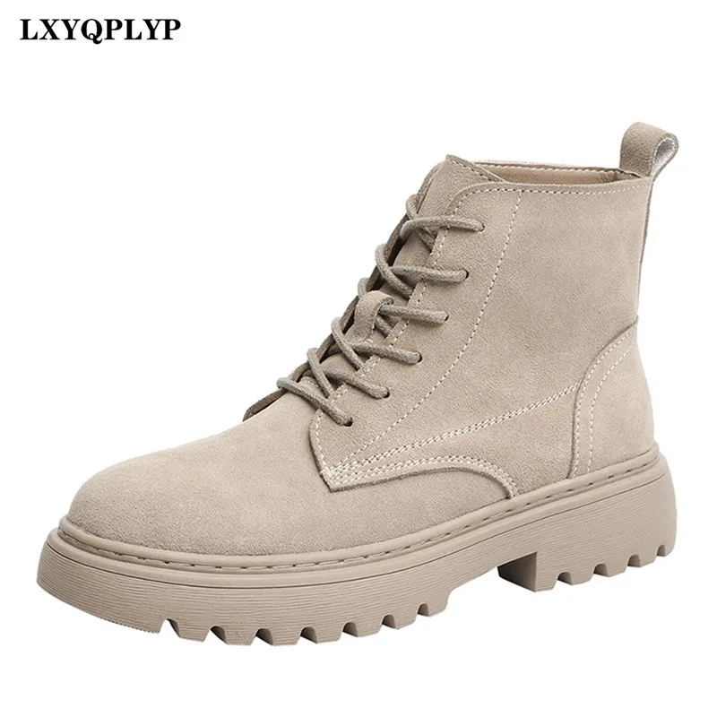 Frosted Leather Short Boots British Style Mid-heel Martin Boots European and American Fashion New Seasons Ladies Short Boots
Frosted Leather Short Boots British Style Mid-heel Martin Boots European and American Fashion New Seasons Ladies Short Boots