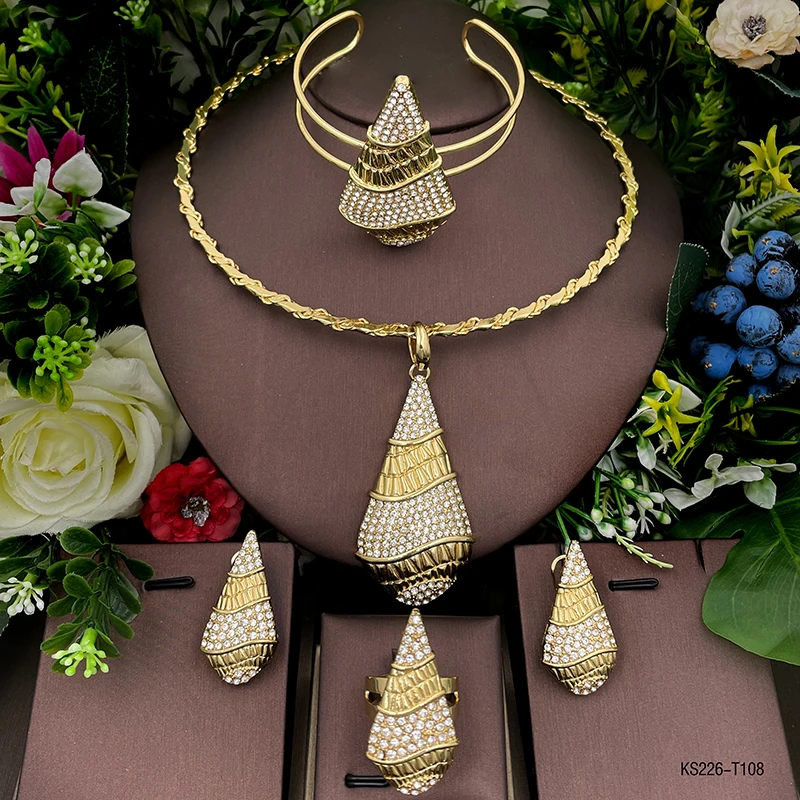 Vintage Pendant Necklaces Jewelry Set For Women Gold Color Italian Jewelry Set For Women Free Shipping Party Gift
Vintage Pendant Necklaces Jewelry Set For Women Gold Color Italian Jewelry Set For Women Free Shipping Party Gift