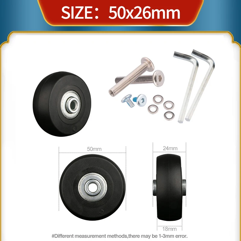 Travel Luggage Caster Replacement Wheel Accessories Trolley Case Pulley Repair Password Box Universal Wheel Replacement Wheel
Travel Luggage Caster Replacement Wheel Accessories Trolley Case Pulley Repair Password Box Universal Wheel Replacement Wheel