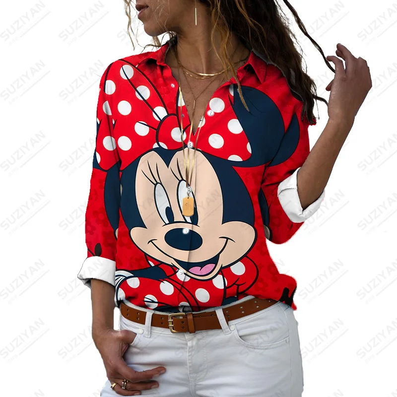 Disney Minnie Pattern Design 3D Printed Spring And Autumn Shirts Tops Fashion Long Sleeven Female Oversized Shirt For Women Top
Disney Minnie Pattern Design 3D Printed Spring And Autumn Shirts Tops Fashion Long Sleeven Female Oversized Shirt For Women Top