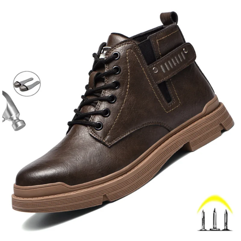 Men's Boots Footwear Indestructible Shoes Leather Work Safety Ankle Snow Warm Boots Welding Anti Scalding Steel Toe Cap Male
Men's Boots Footwear Indestructible Shoes Leather Work Safety Ankle Snow Warm Boots Welding Anti Scalding Steel Toe Cap Male
