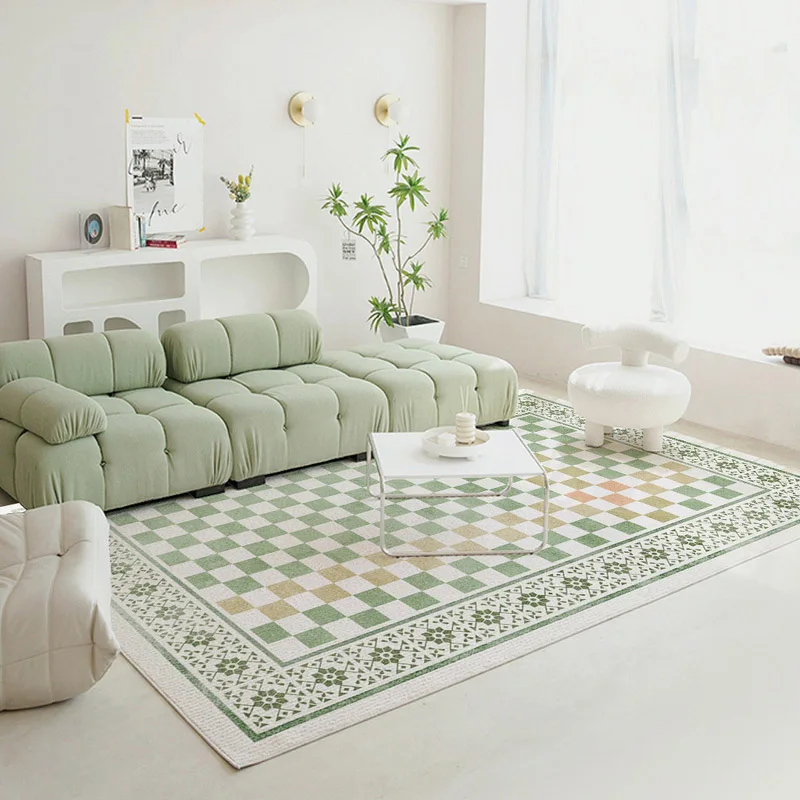 Checkerboard Living Room Carpet Green Line Art Design Retro Nordic Minimalist Luxury Bedroom Rug Coffee Table Mat New Home Decor
Checkerboard Living Room Carpet Green Line Art Design Retro Nordic Minimalist Luxury Bedroom Rug Coffee Table Mat New Home Decor