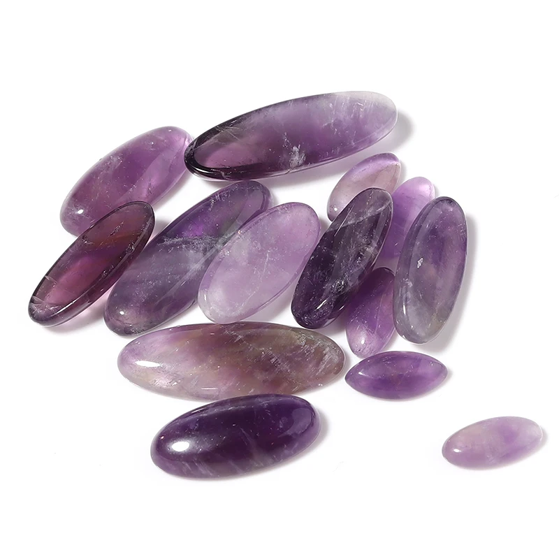 5/3pcs Natural Stone Amethyst Cabochon Oval Flatback Spacers 5x10/7x14/8x17/9x23mm For DIY Jewelry Making Pendant Accessories
5/3pcs Natural Stone Amethyst Cabochon Oval Flatback Spacers 5x10/7x14/8x17/9x23mm For DIY Jewelry Making Pendant Accessories