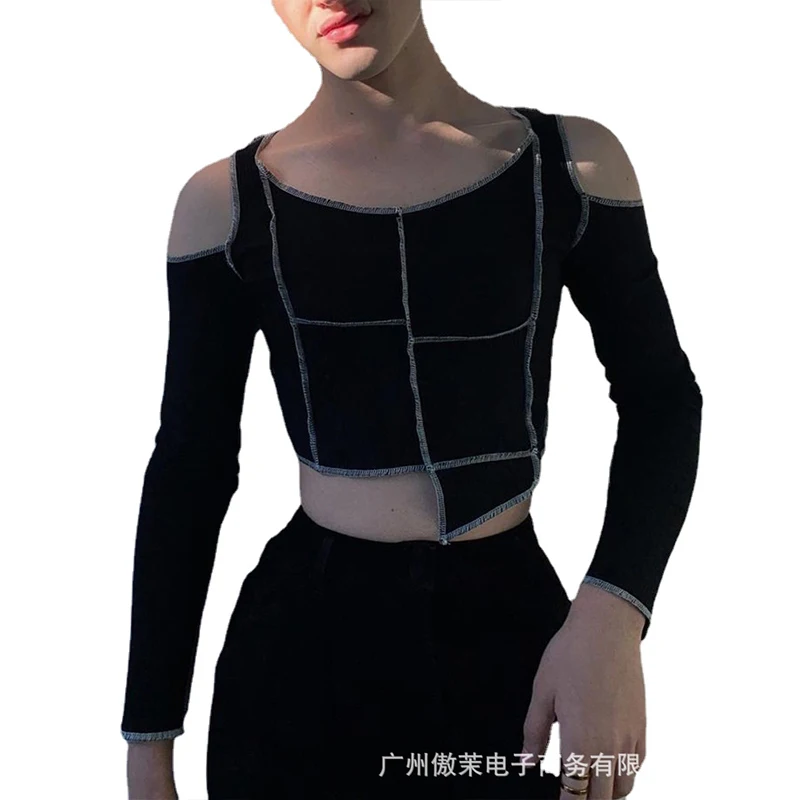 Однотонный Сексуальный Мужской Топ, новинка, модная индивидуальная Сексуальная футболка без бретелек с длинными рукавами и прострочкой дл...
Однотонный Сексуальный Мужской Топ, новинка, модная индивидуальная Сексуальная футболка без бретелек с длинными рукавами и прострочкой дл...