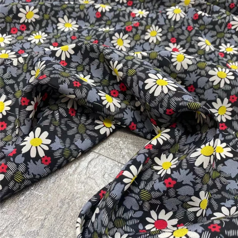 Printed Stretch Crepe De Chine Mulberry Silk Fabric New Small Chrysanthemum 18 Mommy Cloth for Shirt Dress Diy Sew by the Yard
Printed Stretch Crepe De Chine Mulberry Silk Fabric New Small Chrysanthemum 18 Mommy Cloth for Shirt Dress Diy Sew by the Yard