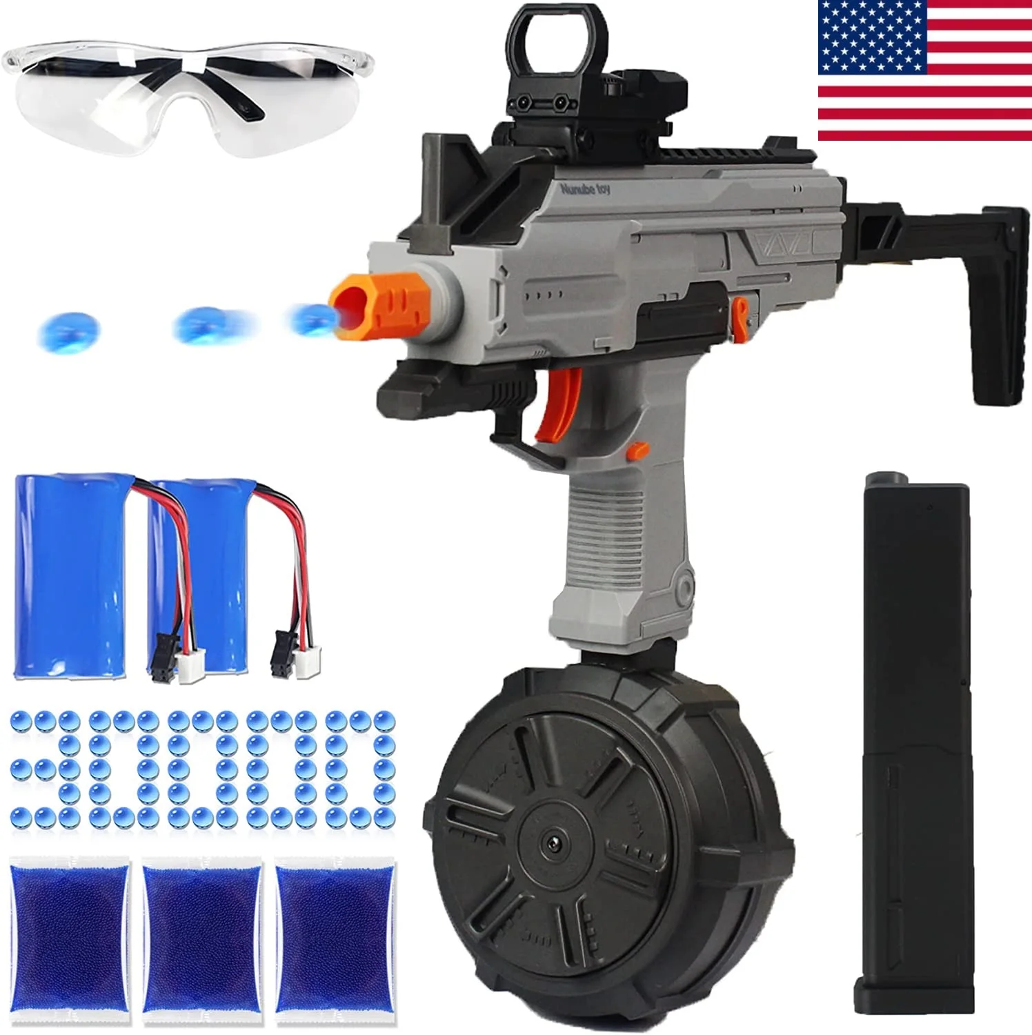 KUBLAI UZI Electric Автоматические Гелевые Ball Blaster с барабаном журнал US Stock
KUBLAI UZI Electric Автоматические Гелевые Ball Blaster с барабаном журнал US Stock