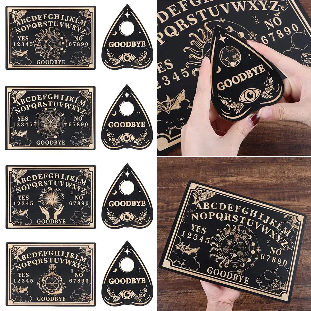 Crystal Hexagonal Pointed Wall Sign Pendulum Dowsing Divination Board Set Wooden Carven Board Black Wooden Spirit Board
Crystal Hexagonal Pointed Wall Sign Pendulum Dowsing Divination Board Set Wooden Carven Board Black Wooden Spirit Board