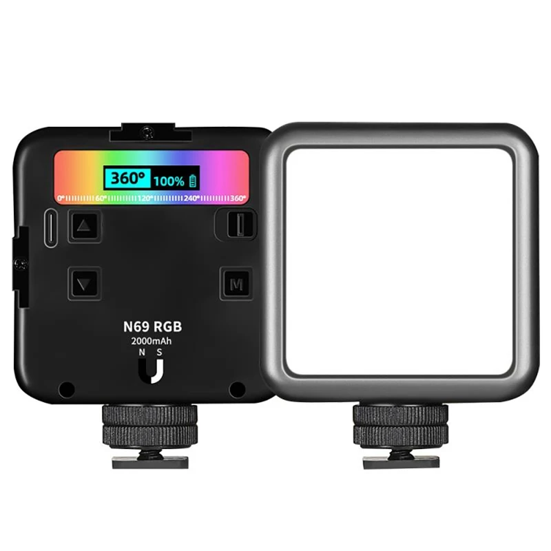 N69 RGB Video Light,Mini Rechargeable LED Camera Lights 360 Degree Full Color Portable Photography Lighting Support
N69 RGB Video Light,Mini Rechargeable LED Camera Lights 360 Degree Full Color Portable Photography Lighting Support