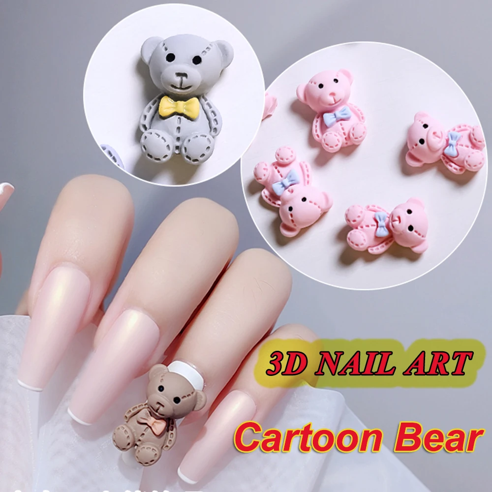 10Pcs Resin Bear OrnamentscJapanese Style 3D Nail Art Decorations Cartoon Bear Manicure Designs Nail Art Accessories
10Pcs Resin Bear OrnamentscJapanese Style 3D Nail Art Decorations Cartoon Bear Manicure Designs Nail Art Accessories