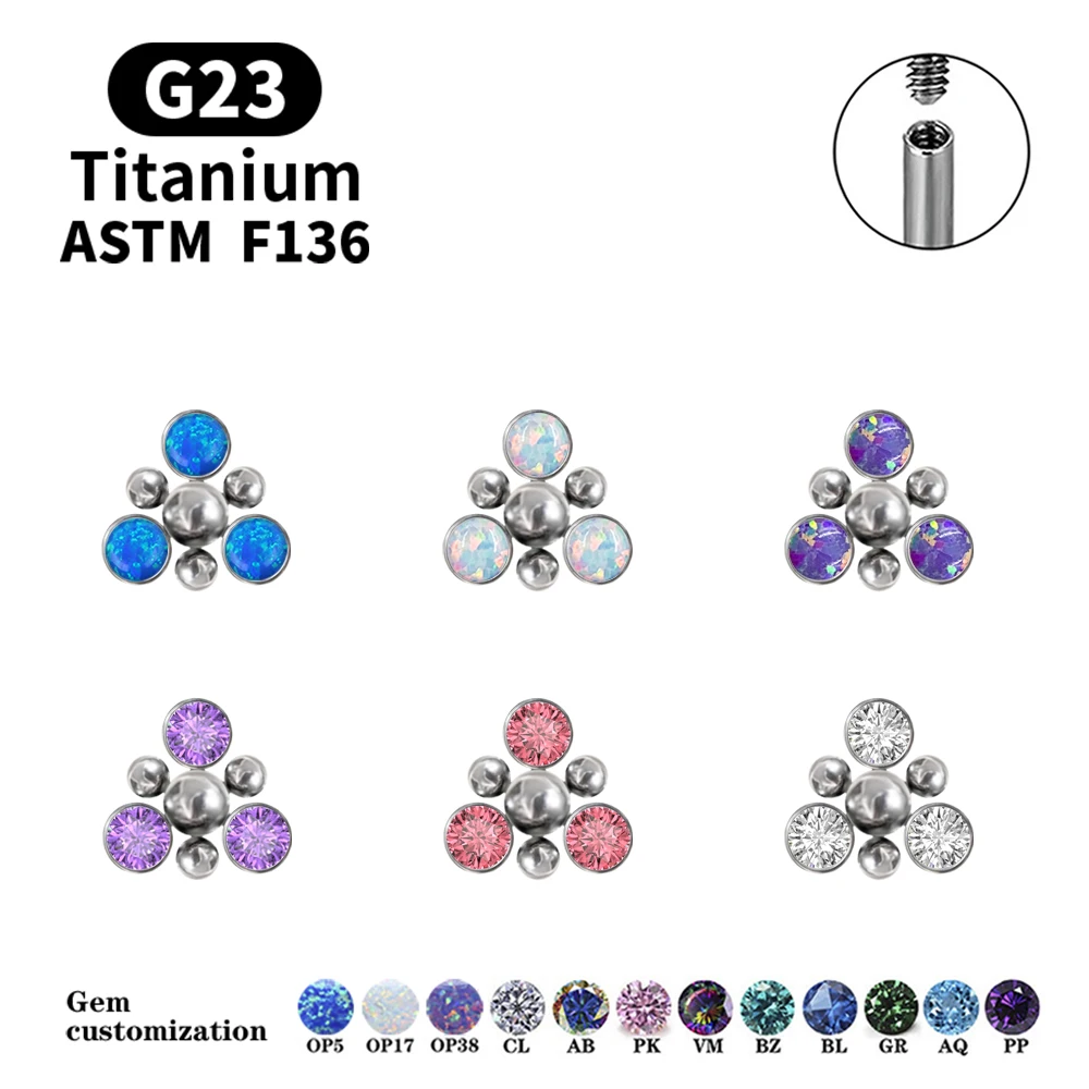 Gothic Opal Piercing Earrings G23 F136 Titanium Piercing Stud Earrings Tragus Piercing 16g Female Thread Lip Nail G23 Jewelry
Gothic Opal Piercing Earrings G23 F136 Titanium Piercing Stud Earrings Tragus Piercing 16g Female Thread Lip Nail G23 Jewelry