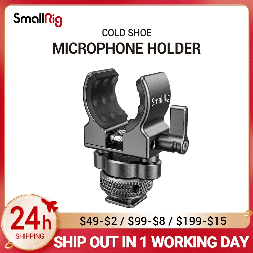 Быстросъемный Держатель для микрофона SmallRig с холодным башмаком, с мягким силиконом для поглощения ударов и шума BSM2352 
Быстросъемный Держатель для микрофона SmallRig с холодным башмаком, с мягким силиконом для поглощения ударов и шума BSM2352