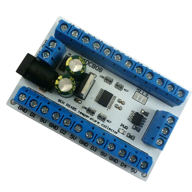 ELETECHSUP 2X 8Ch Ds18b20 Rs485 Modbus Rtu Датчик контроля температуры дистанционный цифровой модуль PLC R4DCB08
ELETECHSUP 2X 8Ch Ds18b20 Rs485 Modbus Rtu Датчик контроля температуры дистанционный цифровой модуль PLC R4DCB08