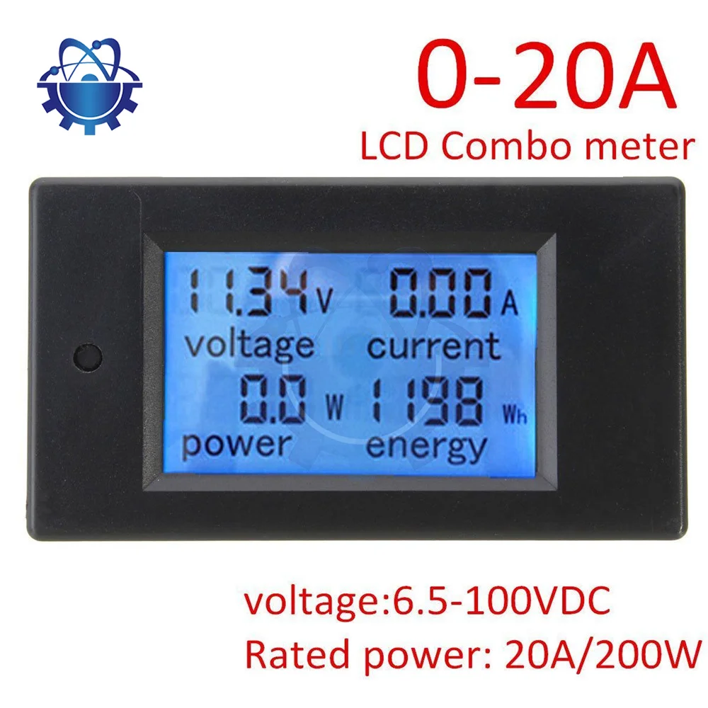 DC 6.5-100V 0-20A LCD Display Digital Current Voltage Power Energy Meter Multimeter Ammeter Voltmeter 100A Current Shunt Moudle
DC 6.5-100V 0-20A LCD Display Digital Current Voltage Power Energy Meter Multimeter Ammeter Voltmeter 100A Current Shunt Moudle