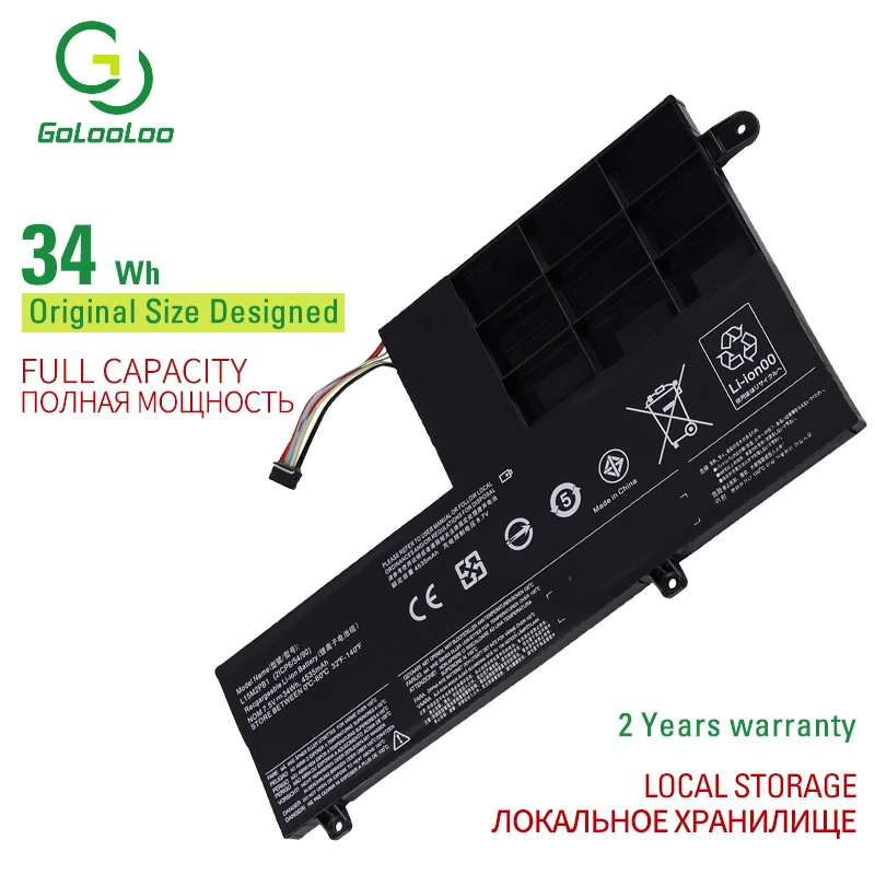 Golooloo NEW Battery L15C2PB1 L15L2PB1 L15M2PB1 L14L2P21 For Lenovo Yoga 510-14IKB 510-14AST 14ISK 15IKB 15ISK
Golooloo NEW Battery L15C2PB1 L15L2PB1 L15M2PB1 L14L2P21 For Lenovo Yoga 510-14IKB 510-14AST 14ISK 15IKB 15ISK