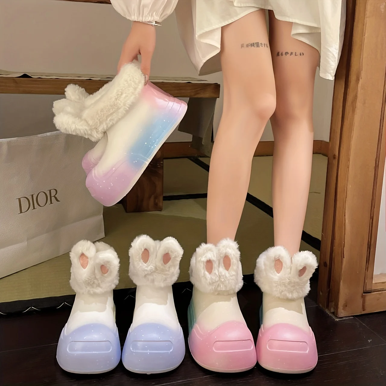 Women Colorblock Fluffy Winter Boots Cute Cartoon Novelty Thermal Lined Platform Shoes Plush EVA Waterproof Warm Shoes
Women Colorblock Fluffy Winter Boots Cute Cartoon Novelty Thermal Lined Platform Shoes Plush EVA Waterproof Warm Shoes