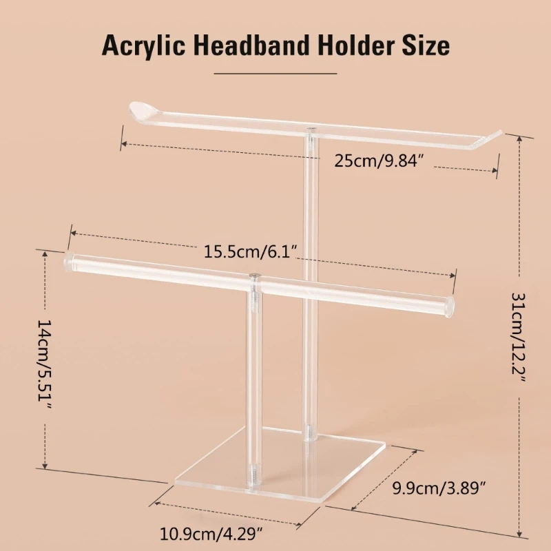 Jewellery Organiser Rack Headband Holder for Girl Women Display Stand and Storage Container for Hair Accessory
Jewellery Organiser Rack Headband Holder for Girl Women Display Stand and Storage Container for Hair Accessory
