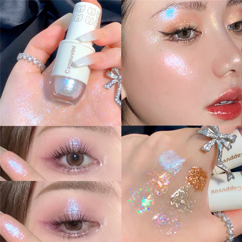 Waterproof Glitter Liquid Eyeshadow 7 Colors Highlighter Pearlescent Shiny Eye Shadow Sequins Lying Silkworm Makeup Cosmetic
Waterproof Glitter Liquid Eyeshadow 7 Colors Highlighter Pearlescent Shiny Eye Shadow Sequins Lying Silkworm Makeup Cosmetic