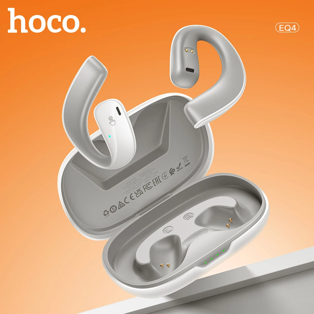 HOCO EQ4 Full Open Air Conduction True Wireless Bluetooth 5.3 Earphone HiFi Stereo Touch Control Earbuds 14mm Speaker Ear Clips 
HOCO EQ4 Full Open Air Conduction True Wireless Bluetooth 5.3 Earphone HiFi Stereo Touch Control Earbuds 14mm Speaker Ear Clips
