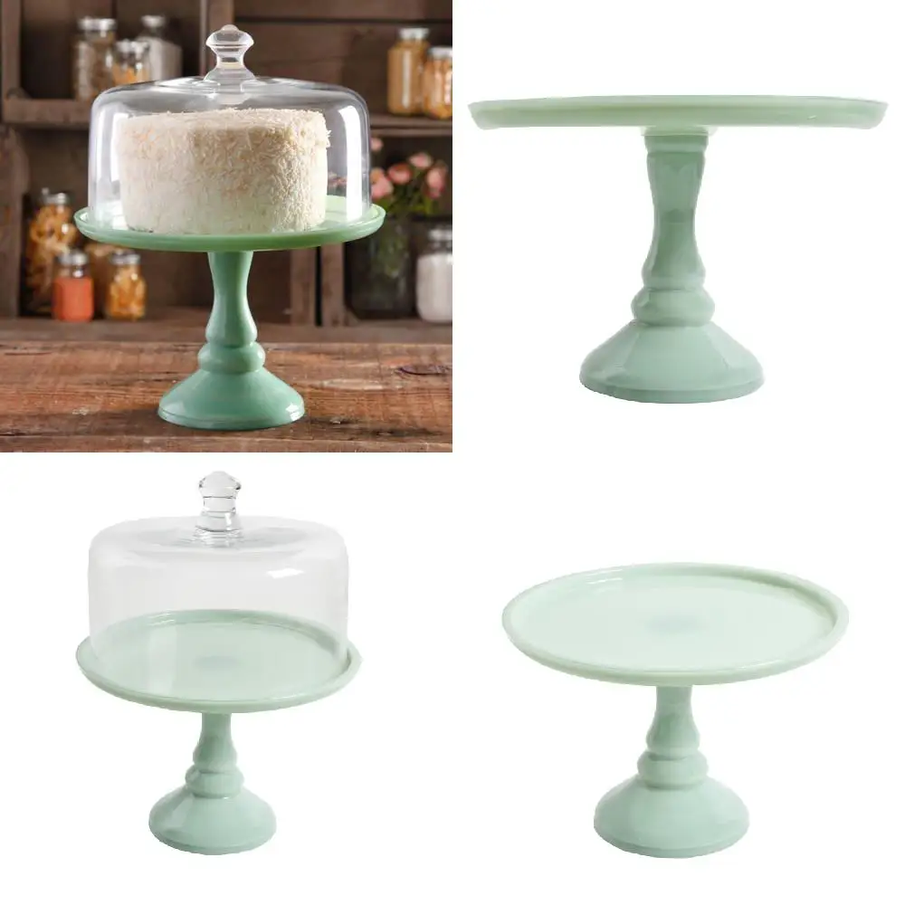 Beautiful, Durable 10-Inch Mint Green Glass Cake Stand with Sturdy Cover, Easy to Open and Clean.
Beautiful, Durable 10-Inch Mint Green Glass Cake Stand with Sturdy Cover, Easy to Open and Clean.