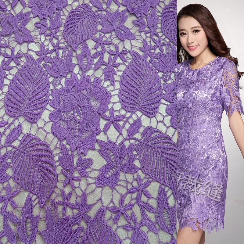 Beautiful Hollow Embroidered Lace Fabric Big Flower Leaves Polyester Silk Lace Fabric Sewing Material DIY Fashion Wedding Dress
Beautiful Hollow Embroidered Lace Fabric Big Flower Leaves Polyester Silk Lace Fabric Sewing Material DIY Fashion Wedding Dress