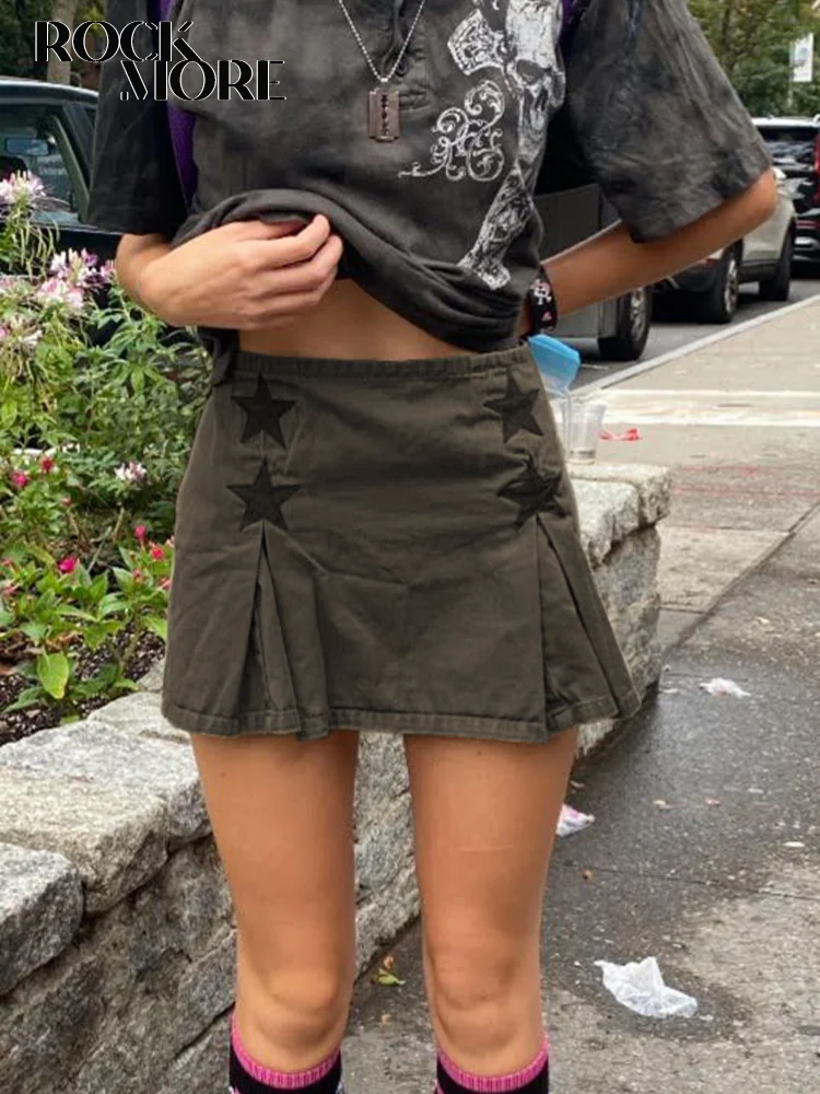 Rockmore Y2K Print Jean Skirts High Waist Women'S Pleated Mini Skirt Streetwear Denim Skirt Female Harajuku Preppy Style Korean
Rockmore Y2K Print Jean Skirts High Waist Women'S Pleated Mini Skirt Streetwear Denim Skirt Female Harajuku Preppy Style Korean