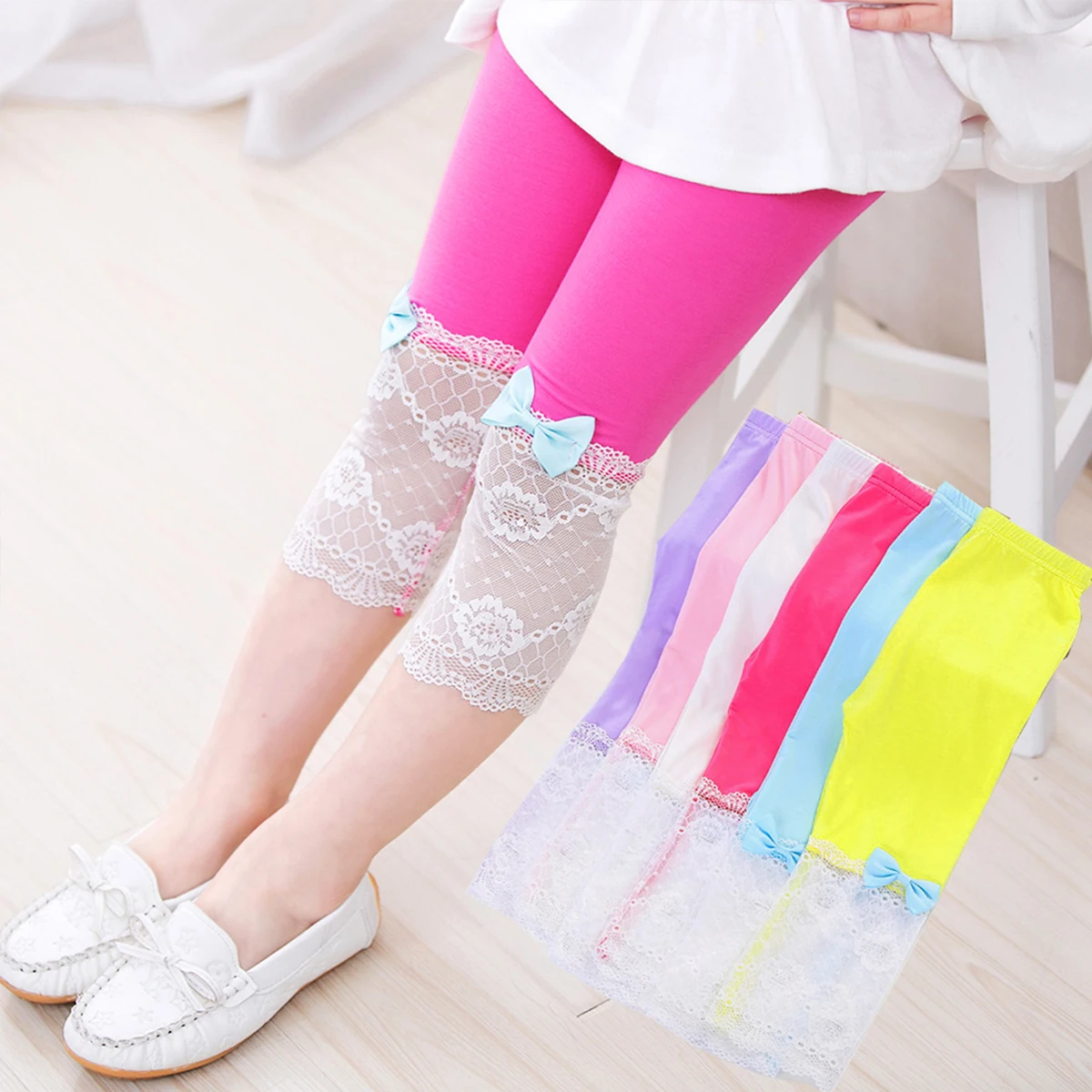 Hibobi 1-7years Girls Knee Length Kid Fifth Pants Candy Color Children Cropped Clothing Spring-Summer Lace Bottoms Leggings
Hibobi 1-7years Girls Knee Length Kid Fifth Pants Candy Color Children Cropped Clothing Spring-Summer Lace Bottoms Leggings