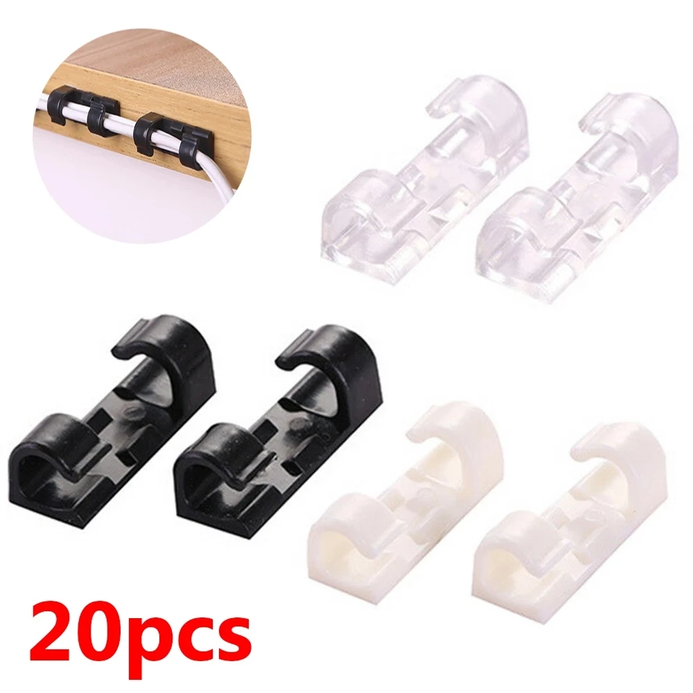 5/20PCS Cable Organizer Clips Cable Management Desktop & Workstation Wire Manager Cord Holder USB Charging Data Line Winder
5/20PCS Cable Organizer Clips Cable Management Desktop & Workstation Wire Manager Cord Holder USB Charging Data Line Winder