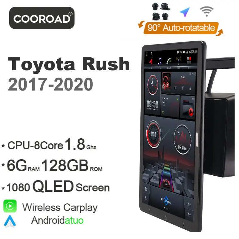 Tesla Style 1080P QLED Nano Auto Android 10 автомобильный DVD-плеер навигация GPS радио Carplay 6G + 128G для Toyota Rush 2017-2020
Tesla Style 1080P QLED Nano Auto Android 10 автомобильный DVD-плеер навигация GPS радио Carplay 6G + 128G для Toyota Rush 2017-2020