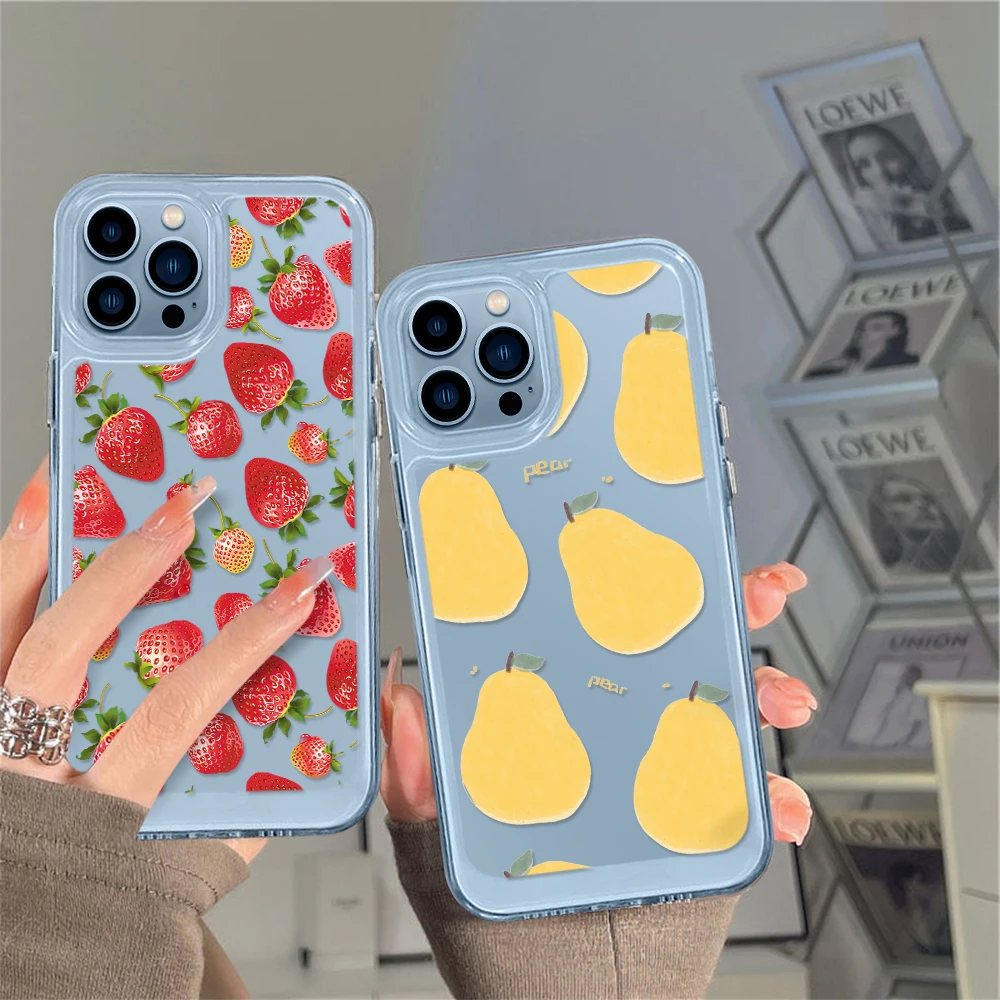 Fruit Cute Clear Phone Case for iPhone 13 12 11 Pro Max Mini XS XR X Protection Shell Back Cover for iPhone14 ProMax Coque Funda
Fruit Cute Clear Phone Case for iPhone 13 12 11 Pro Max Mini XS XR X Protection Shell Back Cover for iPhone14 ProMax Coque Funda
