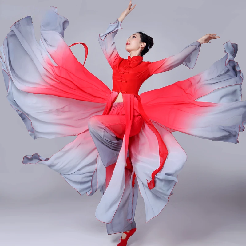 Chinese Folk Dance Ancient Yangko Dance Costume Hanfu Classical Elegant Profession Practice Clothes Traditional Dance Wear
Chinese Folk Dance Ancient Yangko Dance Costume Hanfu Classical Elegant Profession Practice Clothes Traditional Dance Wear