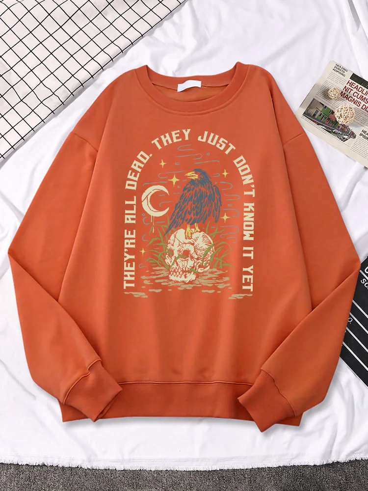 They's Be All Dead, они просто не знают это, еще вороны, принты черепа, Женская толстовка, модные топы в уличном стиле, творческие аксессуары
They's Be All Dead, они просто не знают это, еще вороны, принты черепа, Женская толстовка, модные топы в уличном стиле, творческие аксессуары