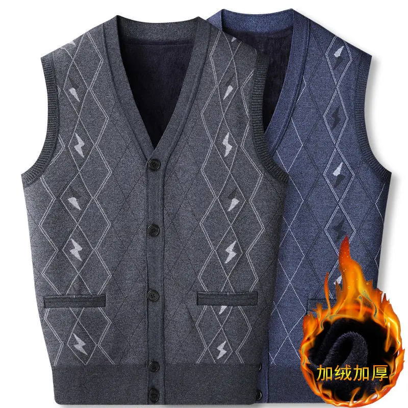 2023 Top Quality New Autumn Fashion Brand Wool Cardigan Sweater V Neck Knit Vest Men Trendy Sleeveless Casual Male Clothing M116
2023 Top Quality New Autumn Fashion Brand Wool Cardigan Sweater V Neck Knit Vest Men Trendy Sleeveless Casual Male Clothing M116