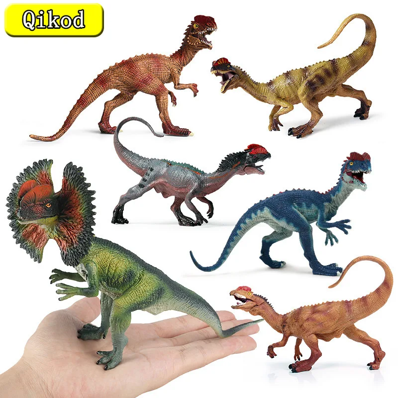 

New Lifelike Figurines Jurassic Simulation Dinosaur Animal Model Dilophosaurus PVC Action FigureCollecting Kids Educational Toys